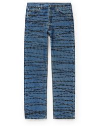 Vetements Printed Jeans - Blue