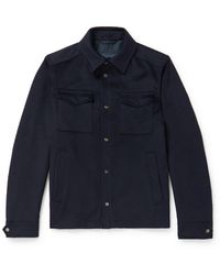 Herno - Wool And Cashmere-Blend Shirt Jacket - Lyst