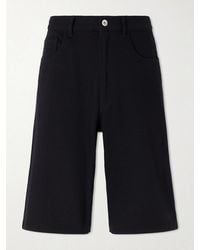 AURALEE - Wide-leg Silk Shorts - Lyst