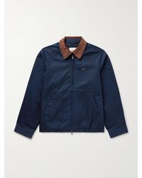 Aimé Leon Dore - Blouson aus Baumwoll-Twill mit Logostickerei und Cordbesatz - Lyst
