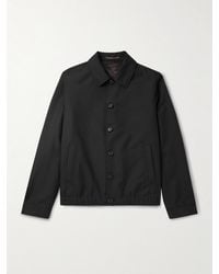 Slowear - Incotex Wool And Mohair-Blend Twill Bomber Jacket - Lyst
