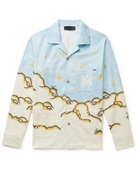 Amiri - Sunscape Camp-collar Printed Cotton-flannel Shirt - Lyst