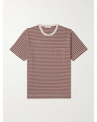 MR P. - Striped Organic Cotton-jersey T-shirt - Lyst