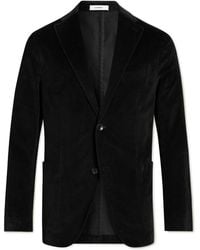 Boglioli - Unstructured Garment-dyed Cotton-velvet Suit Jacket - Lyst