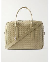 Bottega Veneta - Getaway Intrecciato Leather Weekend Bag - Lyst