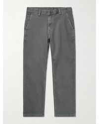 Corridor NYC - Straight-Leg Garment-Dyed Stretch-Cotton Twill Trousers - Lyst