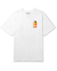 Casablancabrand - Gradient L'arche Logo-print Cotton-jersey T-shirt - Lyst