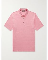 Loro Piana - Linen-jersey Polo Shirt - Lyst