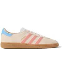 adidas Originals - München 24 Leather-trimmed Suede Sneakers - Lyst