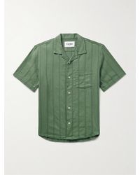 Corridor NYC - Gestreiftes Hemd aus Seersucker aus einer Baumwollmischung mit Reverskragen - Lyst