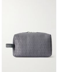 Christian Louboutin - Zip N Flap Leather-trimmed Logo-jacquard Canvas Pouch - Lyst