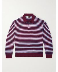 Loewe - Paula's Ibiza gestreifter Pullover aus einer Baumwollmischung mit Polokragen - Lyst