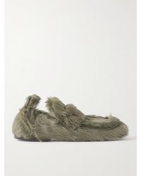 Dries Van Noten - Padded Pony Hair Loafers - Lyst