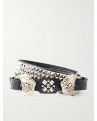 Enfants Riches Deprimes - 3.8cm Double Eagle Studded Leather Belt - Lyst