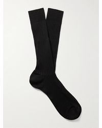 MR P. - Ribbed Merino Wool-Blend Socks - Lyst