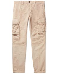 Incotex - Slim-fit Cotton And Linen-blend Cargo Trousers - Lyst