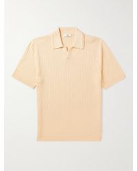 MR P. - Jacquard-Knit Cotton Polo Shirt - Lyst