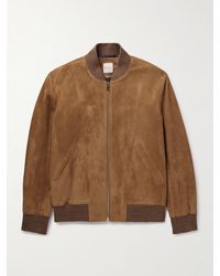 Paul Smith - Suede Bomber Jacket - Lyst