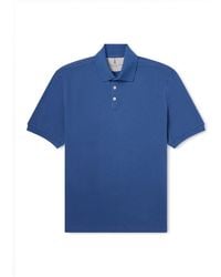 Brunello Cucinelli - Slim-Fit Cotton-Piqué Polo Shirt - Lyst