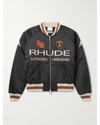 Rhude - Lamborghini Bomber in shell con logo ricamato Awakening - Lyst