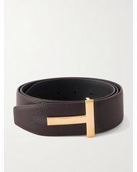Tom Ford - 4Cm Full-Grain Leather Belt - Lyst