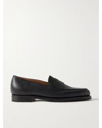 John Lobb - Lopez Full-Grain Leather Penny Loafers - Lyst