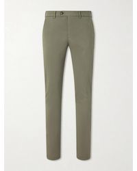 Brunello Cucinelli - Straight-Leg Stretch-Cotton Twill Trousers - Lyst