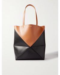 Loewe - Puzzle Large Two-tone Leather Tote Bag - Lyst