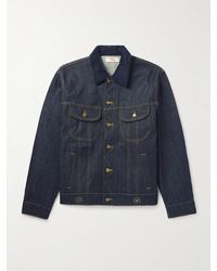 CHERRY LA - Cotton-Blend Corduroy-Trimmed Embellished Denim Jacket - Lyst
