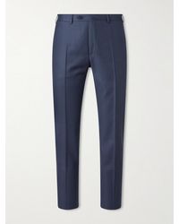 Canali - Slim-Fit Tapered Puppytooth Wool Suit Trousers - Lyst