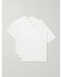 Visvim - Sublig Jumbo Three-Pack Cotton-Jersey T-Shirts - Lyst
