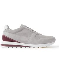 Brunello Cucinelli - Runner Suede Low-top Trainers 9. - Lyst