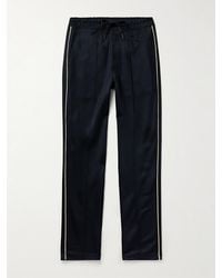 Tom Ford - Straight-Leg Piped Tech-Jersey Track Pants - Lyst