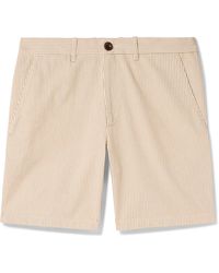 MR P. - Slim-fit Straight-leg Striped Cotton Bermuda Shorts - Lyst