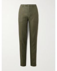 Boglioli - Straight-Leg Linen-Twill Suit Trousers - Lyst