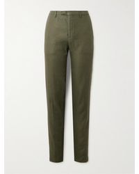 Boglioli - Straight-leg Linen-twill Suit Trousers - Lyst