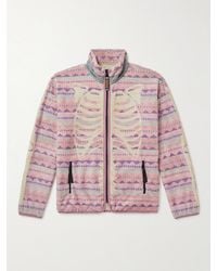 Kapital - Ashland Printed Fleece Zip-up Sweatshirt - Lyst