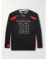 Balenciaga - Nba Logo-embroidered Appliquéd Cotton-jersey T-shirt - Lyst