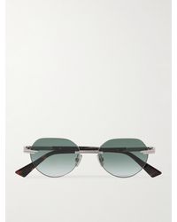 Bottega Veneta - Rimless Round-Frame-Tone Sunglasses - Lyst