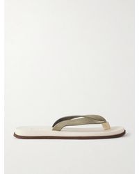 Brunello Cucinelli - Suede Flip Flops - Lyst