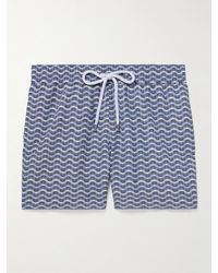Frescobol Carioca - Rio Straight-Leg Mid-Length Printed Recycled Swim Shorts - Lyst