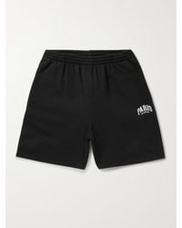 Balenciaga - Shorts a gamba dritta in jersey di cotone con logo stampato Cities - Lyst