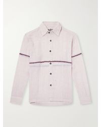 Kartik Research - Rabari Embroidered Pinstriped Cotton Shirt - Lyst