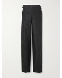 Husbands - Wide-Leg Linen Suit Trousers - Lyst