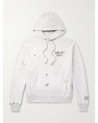 GALLERY DEPT. - Logo-Print Paint-Splattered Cotton-Jersey Hoodie - Lyst