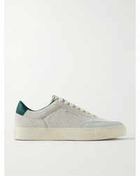 Common Projects - Tennis Pro Shell And Leather-trimmed Suede Sneakers - Lyst