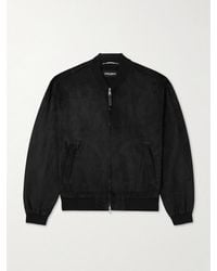 Dolce & Gabbana - Suede Bomber Jacket - Lyst