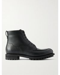 Berluti - New Oslo Full-Grain Leather Lace-Up Boots - Lyst