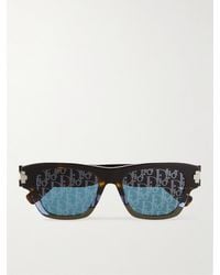 Dior - DiorBlackSuit XL S2U Sonnenbrille mit eckigem Rahmen aus Azetat in Schildpattoptik - Lyst