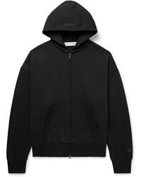 【関税込み】Fear of God ブラック ジャカード フーディ Fear Of God Logo Hooded Nylon Zip-up Jacket in Black for Men